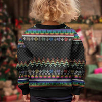 Pride Cat LGBT Kid Ugly Christmas Sweater Happy Purride Christmas - Cute Pet Rainbow Flag - Wonder Print Shop