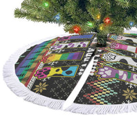 Pride Cat LGBT Tree Skirt Happy Purride Christmas - Cute Pet Rainbow Flag - Wonder Print Shop