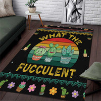Cacuts Christmas Area Rug Cactus What the Fucculent - Wonder Print Shop
