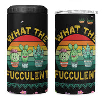 Cacuts Christmas 4 in 1 Can Cooler Tumbler Cactus What the Fucculent - Wonder Print Shop
