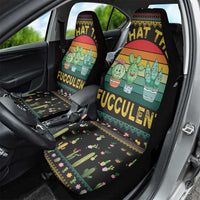 Cacuts Christmas Car Seat Cover Cactus What the Fucculent - Wonder Print Shop