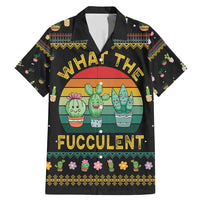 Cacuts Christmas Family Matching Mermaid Dress and Hawaiian Shirt Cactus What the Fucculent - Wonder Print Shop