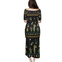 Cacuts Christmas Family Matching Puletasi and Hawaiian Shirt Cactus What the Fucculent - Wonder Print Shop