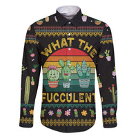Cacuts Christmas Family Matching Short Sleeve Bodycon Dress and Hawaiian Shirt Cactus What the Fucculent - Wonder Print Shop