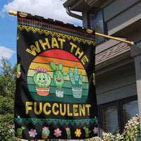 Cacuts Christmas Garden Flag Cactus What the Fucculent - Wonder Print Shop
