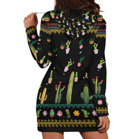 Cacuts Christmas Hoodie Dress Cactus What the Fucculent - Wonder Print Shop