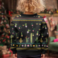 Cacuts Christmas Kid Ugly Christmas Sweater Cactus What the Fucculent - Wonder Print Shop