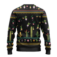 Cacuts Christmas Ugly Christmas Sweater Cactus What the Fucculent - Wonder Print Shop