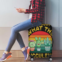 Cacuts Christmas Luggage Cover Cactus What the Fucculent - Wonder Print Shop