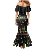 Cacuts Christmas Mermaid Dress Cactus What the Fucculent - Wonder Print Shop
