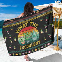 Cacuts Christmas Sarong Cactus What the Fucculent - Wonder Print Shop