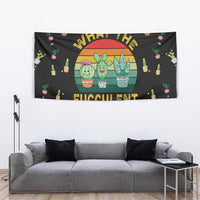 Cacuts Christmas Tapestry Cactus What the Fucculent - Wonder Print Shop