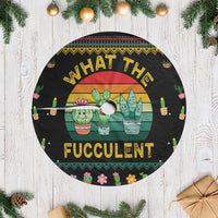 Cacuts Christmas Tree Skirt Cactus What the Fucculent - Wonder Print Shop