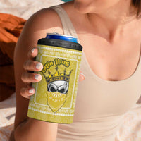Latin King 4 in 1 Can Cooler Tumbler Paisley Pattern Yellow - Wonder Print Shop