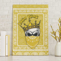 Latin King Canvas Wall Art Paisley Pattern Yellow - Wonder Print Shop