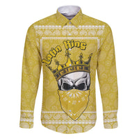 Latin King Family Matching Puletasi and Hawaiian Shirt Paisley Pattern Yellow - Wonder Print Shop
