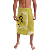 Latin King Lavalava Paisley Pattern Yellow - Wonder Print Shop