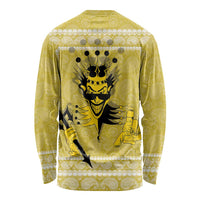 Latin King Long Sleeve Shirt Paisley Pattern Yellow - Wonder Print Shop