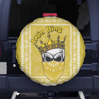 Latin King Spare Tire Cover Paisley Pattern Yellow - Wonder Print Shop