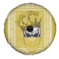 Latin King Spare Tire Cover Paisley Pattern Yellow - Wonder Print Shop