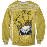 Latin King Sweatshirt Paisley Pattern Yellow - Wonder Print Shop