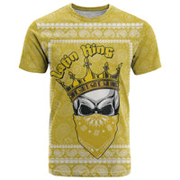 Latin King T Shirt Paisley Pattern Yellow - Wonder Print Shop