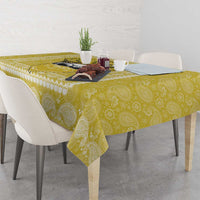 Latin King Tablecloth Paisley Pattern Yellow - Wonder Print Shop