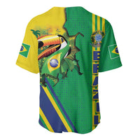 Brazil Flag Emblem Baseball Jersey Toco Toucan In My Heart
