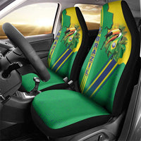 Brazil Flag Emblem Car Seat Cover Toco Toucan In My Heart