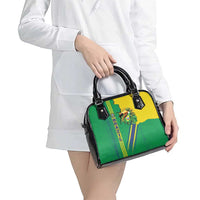 Brazil Flag Emblem Shoulder Handbag Toco Toucan In My Heart