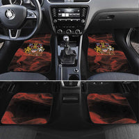 Canada Flag Coat of Arms Car Mats Light Wave Abstract Style