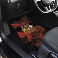 Canada Flag Coat of Arms Car Mats Light Wave Abstract Style