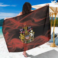 Canada Flag Coat of Arms Sarong Light Wave Abstract Style