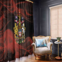 Canada Flag Coat of Arms Window Curtain Light Wave Abstract Style