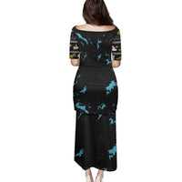 Christmas Dinosaur Unicorn Family Matching Puletasi and Hawaiian Shirt Ride Hard or Go Home - Wonder Print Shop