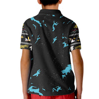 Christmas Dinosaur Unicorn Kid Polo Shirt Ride Hard or Go Home - Wonder Print Shop