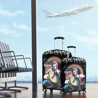 Christmas Dinosaur Unicorn Luggage Cover Ride Hard or Go Home - Wonder Print Shop