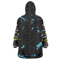 Christmas Dinosaur Unicorn Wearable Blanket Hoodie Ride Hard or Go Home - Wonder Print Shop