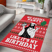 Christian Party Area Rug God Christmas It's My Birthday - Wonder Print Shop
