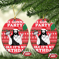 Christian Party Ceramic Ornament God Christmas It's My Birthday - Wonder Print Shop