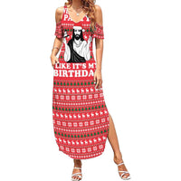 Christian Party Family Matching Summer Maxi Dress and Hawaiian Shirt God Christmas It's My Birthday - Wonder Print Shop