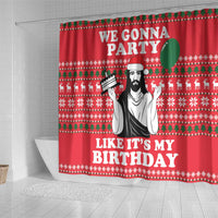 Christian Party Shower Curtain God Christmas It's My Birthday