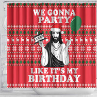 Christian Party Shower Curtain God Christmas It's My Birthday