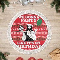 Christian Party Tree Skirt God Christmas It's My Birthday - Wonder Print Shop