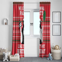 Christian Party Window Curtain God Christmas It's My Birthday - Wonder Print Shop