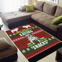 Bulldog Snacks Christmas Area Rug They Know You Have Snacks - Wonder Print Shop