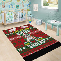 Bulldog Snacks Christmas Area Rug They Know You Have Snacks - Wonder Print Shop