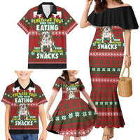 Bulldog Snacks Christmas Family Matching Mermaid Dress and Hawaiian Shirt They Know You Have Snacks - Wonder Print Shop