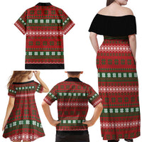 Bulldog Snacks Christmas Family Matching Off Shoulder Maxi Dress and Hawaiian Shirt They Know You Have Snacks - Wonder Print Shop