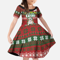 Bulldog Snacks Christmas Family Matching Short Sleeve Bodycon Dress and Hawaiian Shirt They Know You Have Snacks - Wonder Print Shop